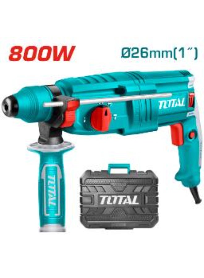 Total Rotary Hammer 800W  Impact 2.5J (Sds Plus) Th308268